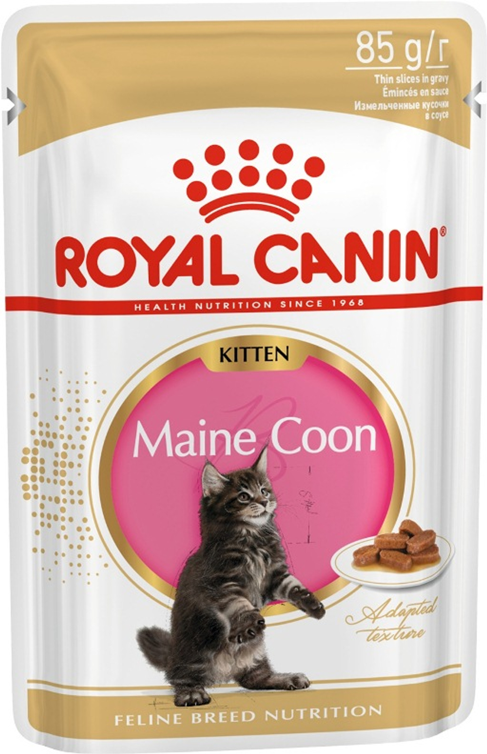 Корм влажный Royal Canin Kitten д/котят, кус./соусе, 85 г