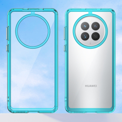 Усиленный чехол с мягкими рамками бирюзового цвета для Huawei Mate 50, мягкий отклик кнопок