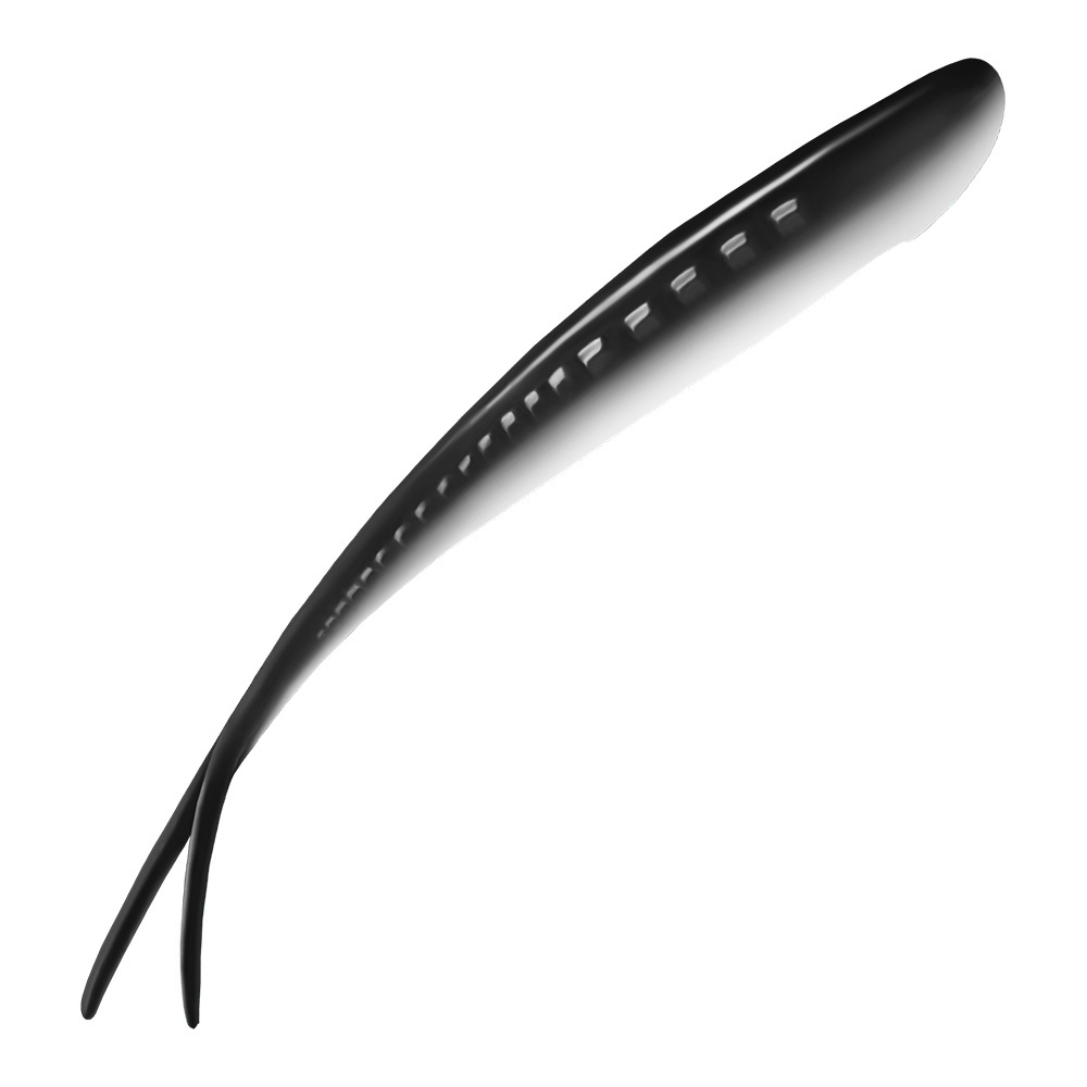 Приманка ZUB-HORDA SLAG 144мм(5,6")-4шт, (цвет 032) черный верх-белый низ