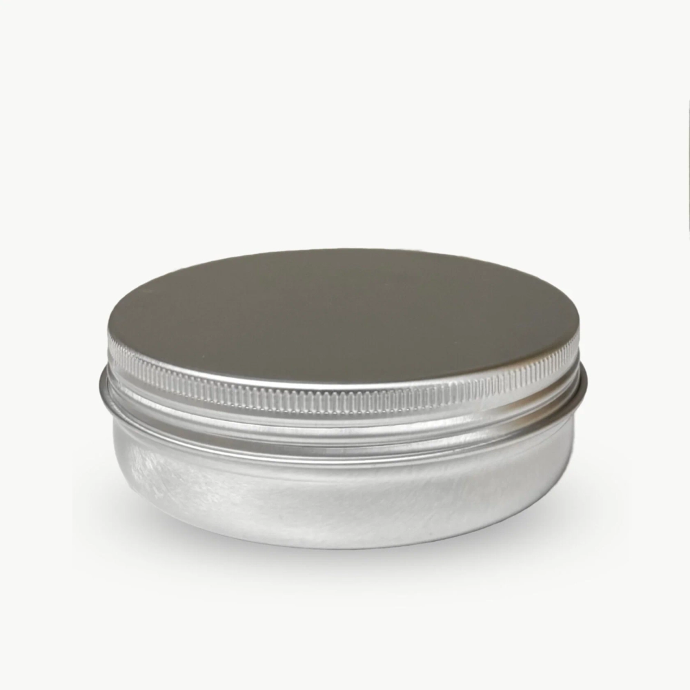 Банка алюминий 100 мл серебро широкая