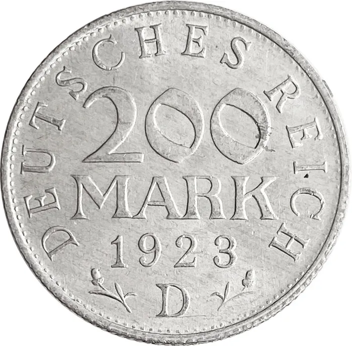 200 марок 1923 Германия "D"