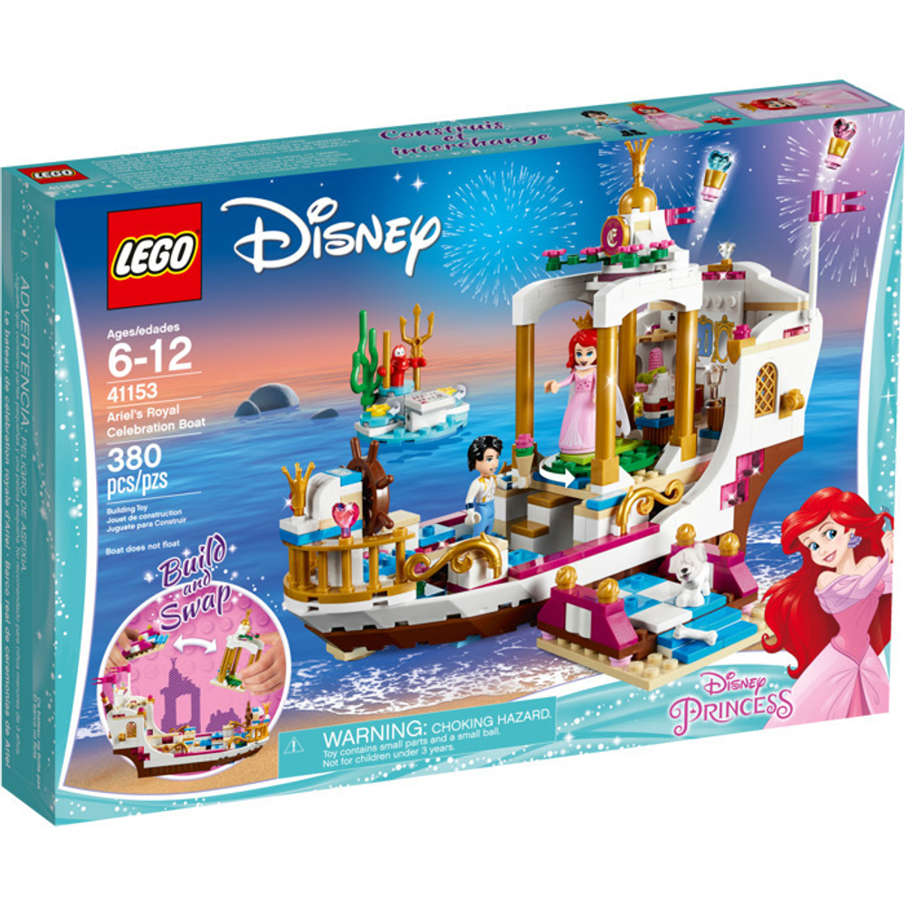 LEGO Disney Princess: Королевский корабль Ариэль 41153 — Ariel's Royal Celebration Boat — Лего Принцессы Диснея