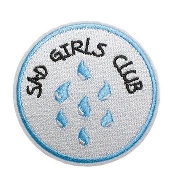 Нашивка термоаппликация на одежду и на рюкзак. Sad Girls Club