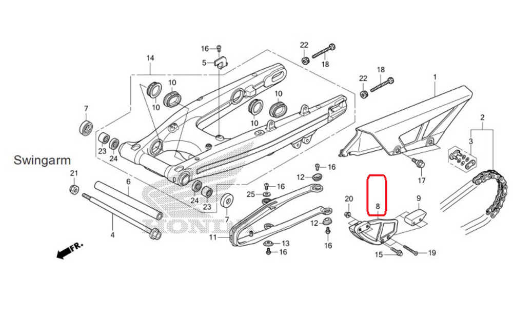 52146-KV6-010. GUIDE, CHAIN