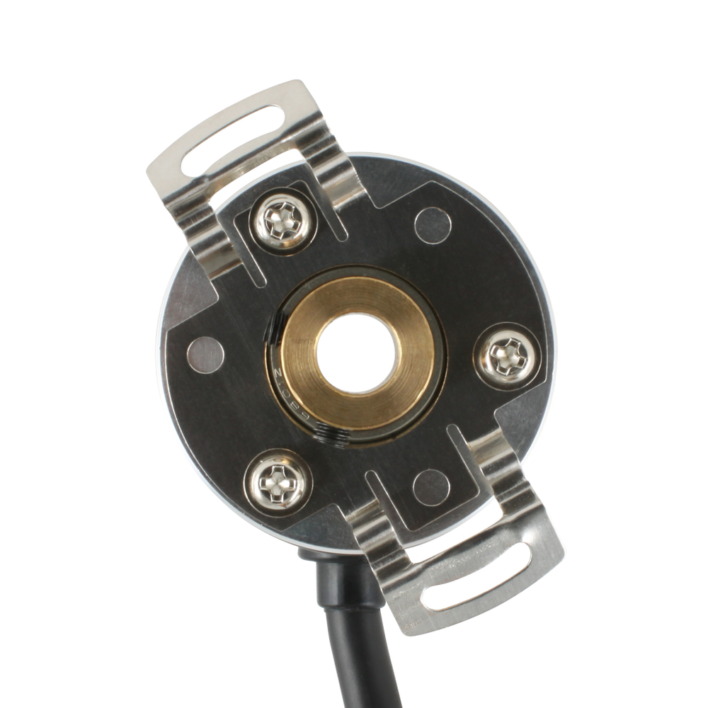 Инкрементальный энкодер INNOCONT D=40мм, полый вал 10мм, 3000 имп/об, 5VDC, выход TTL, IP54, -20…+80°C, радиальный кабель 2м