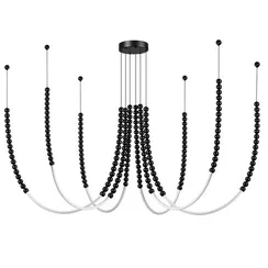 7149/70L HIGHTECH ODL26 221 светильник черный/акрилл/металл IP20 LED 70W 4300Лм 3500K 300° 220V MONELLA