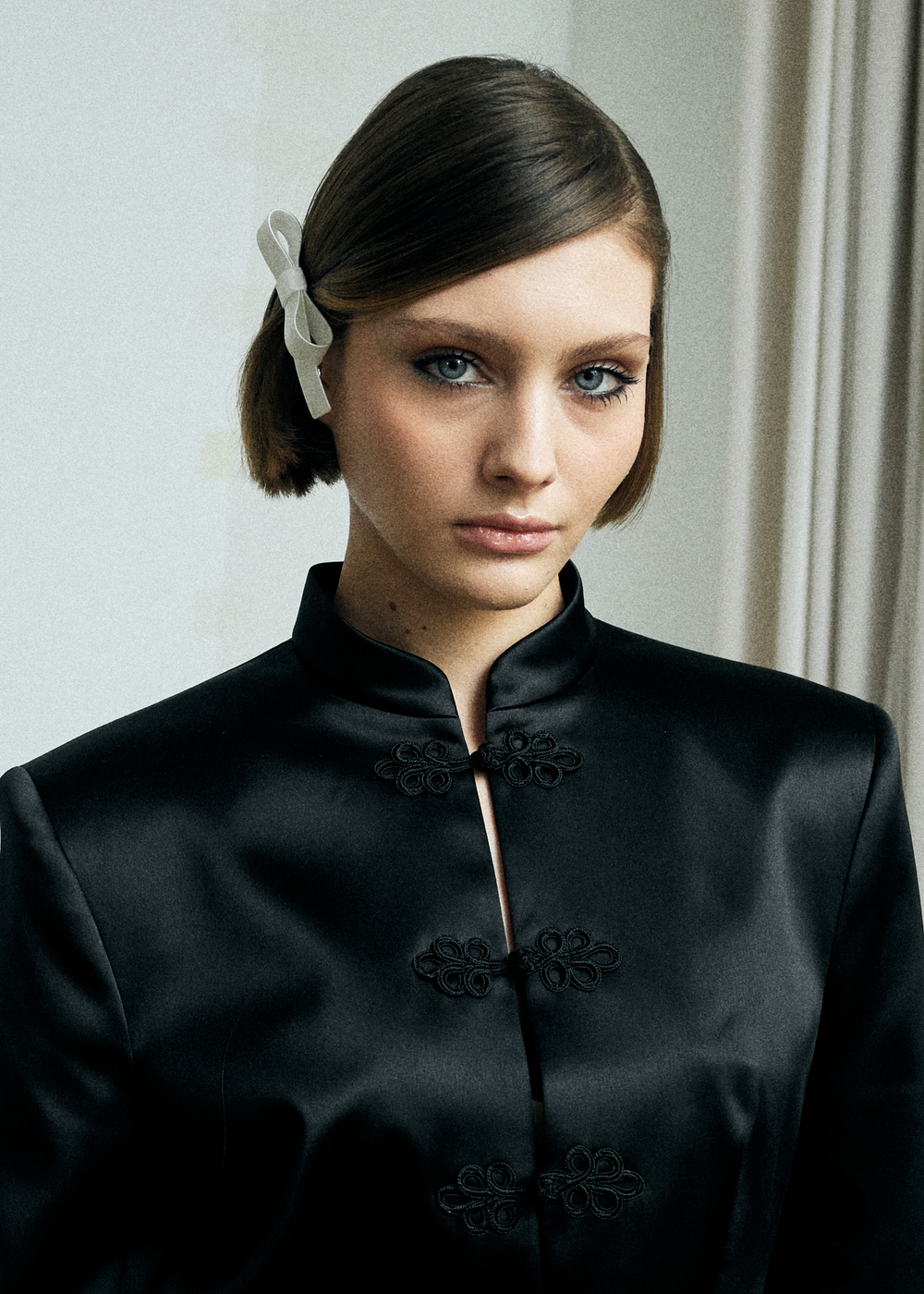 Бант "Стрекоза" XS белый