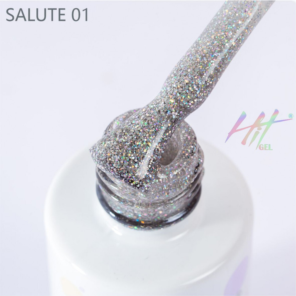 Гель-лак ТМ "HIT gel" №01 Salute, 9 мл