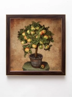 Картины на стену интерьерная на холсте 4 шт, 23*23 см