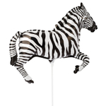 Шар Фольгированный Зебра черная (Черный)