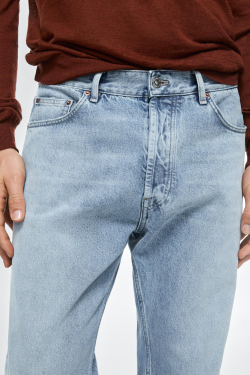 Massimo Dutti Джинсы прямого кроя, светло-голубой