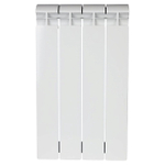 Радиатор биметаллический STOUT Alpha 500 - 4 секции (подключение боковое, цвет белый)