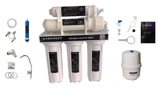 Фильтр для воды обратного осмоса с краном VIRMUT ОСМО 5 Профи