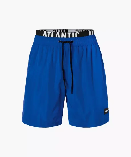 Пляжные шорты мужские Atlantic KMB-200, голубые