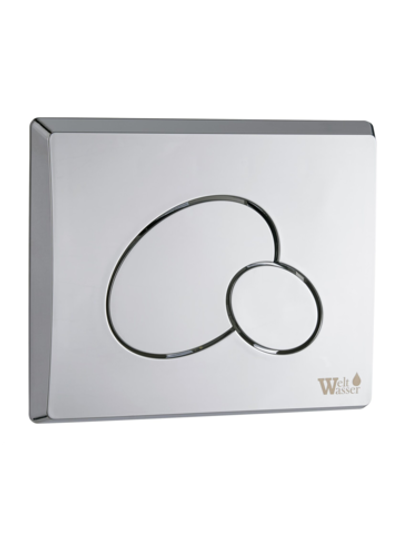 Кнопка хром нажимная для инсталляции WeltWasser  WW MARBERG 410 RD CR  10000005950  Круглая