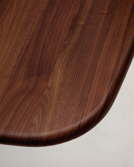 Стол Melvar из 100% орехового шпона с основанием из стали 180 x 100