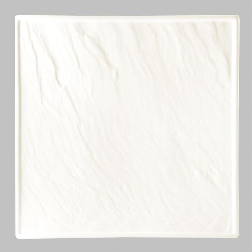 Блюдо квадратное 25,5*25,5 см Relief белое фарфор P.L. Proff Cuisine [3]