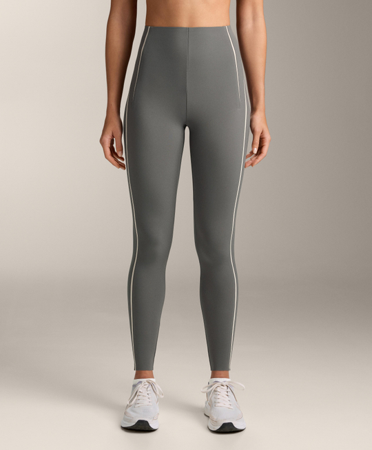 OYSHO Легинсы Compressive длиной до щиколотки с высокой посадкой, стальной серый