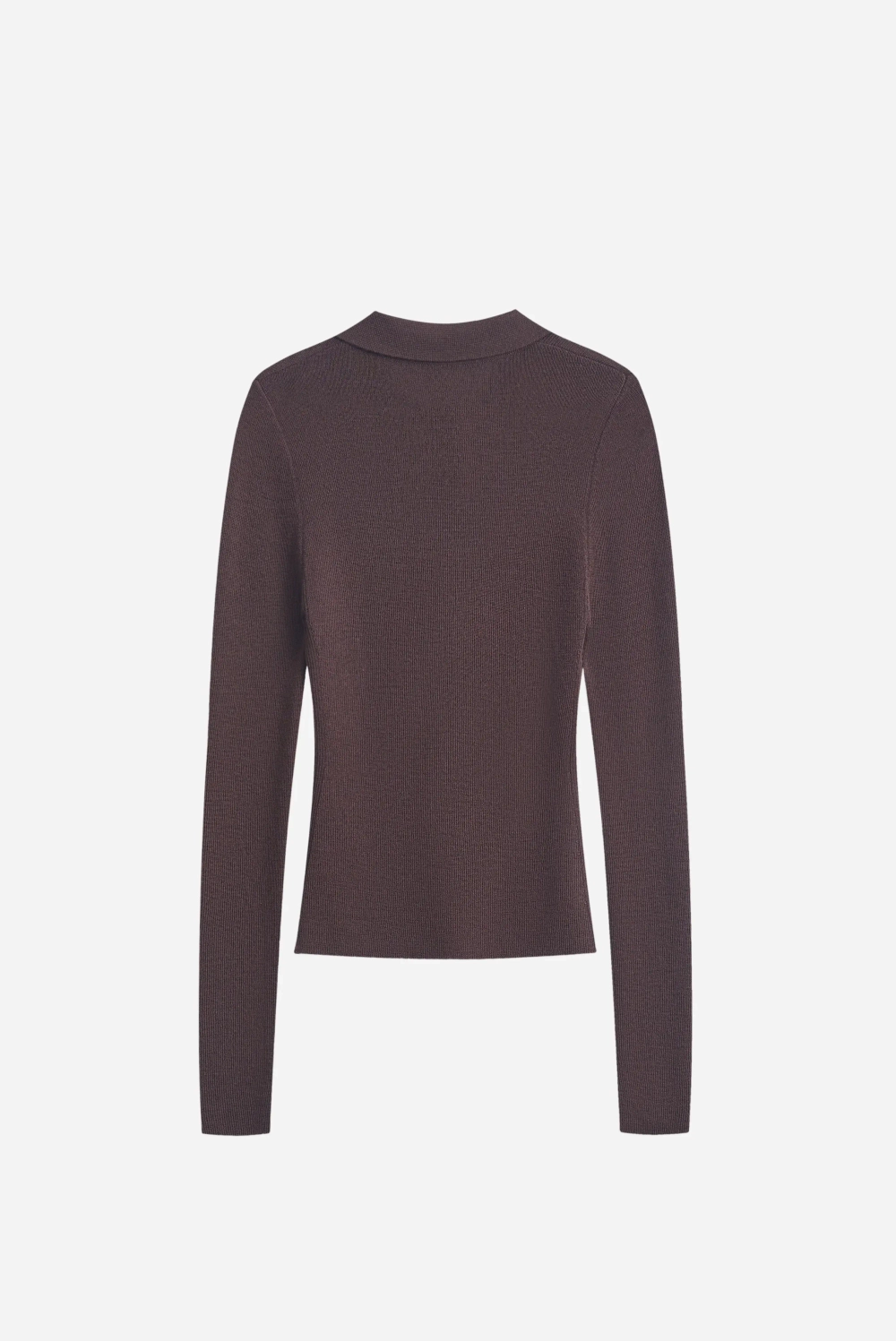 Джемпер поло шоколадный