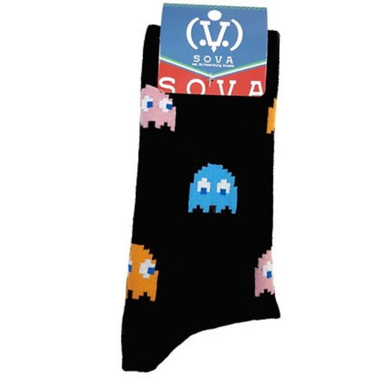 Носки Pac-Man (Пакман) "Blinky. Pinky. Inky Clyde." р-р 36-42 (черный)