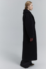 Шуба однобортная макси