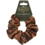 Резинка для волос бархатная «DesignPRO», цвет коричневый, d-10см