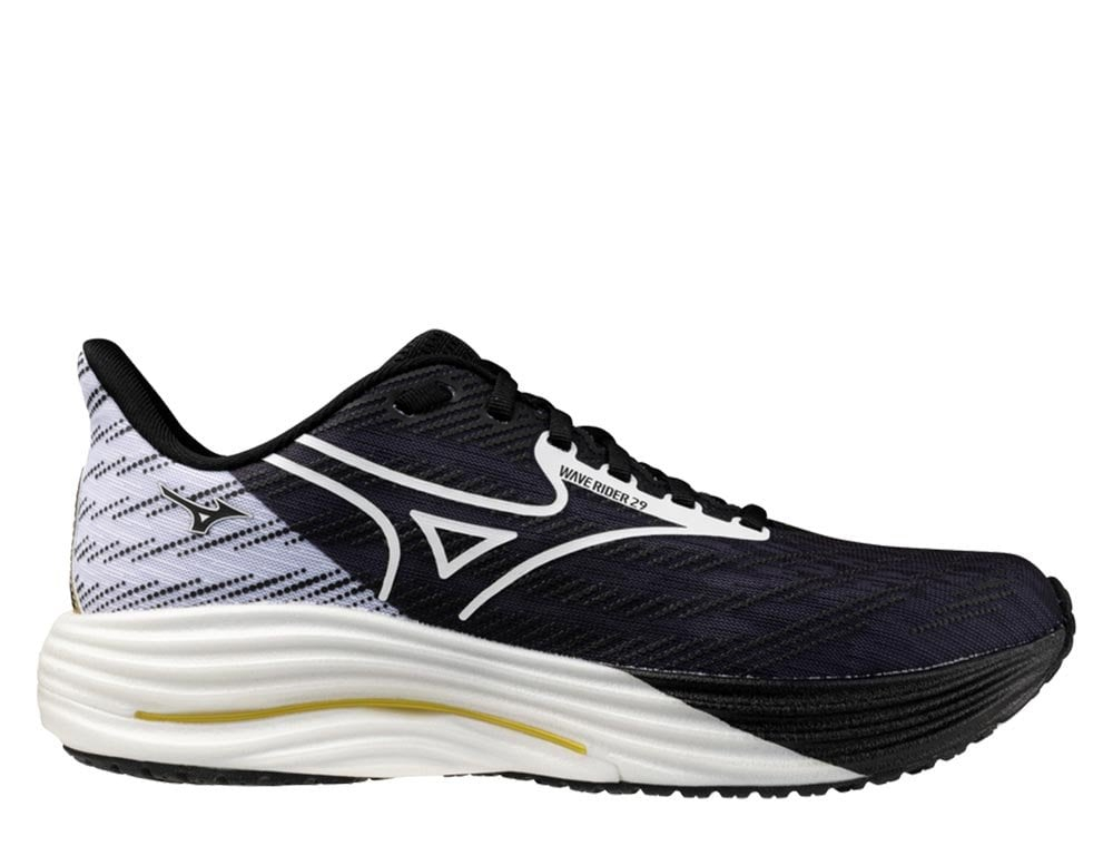 Кроссовки для бега мужские Mizuno Wave Rider 29 M Чёрно-Золотые