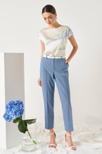 22844 Блузка женская (молочно-голубой)