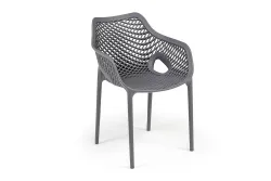 "Беллини" стул пластиковый, цвет темно-серый