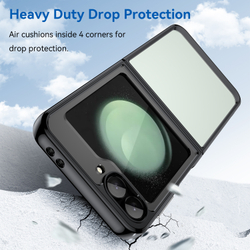 Двухкомпонентный чехол с черными рамками для Samsung Galaxy Flip 6 5G