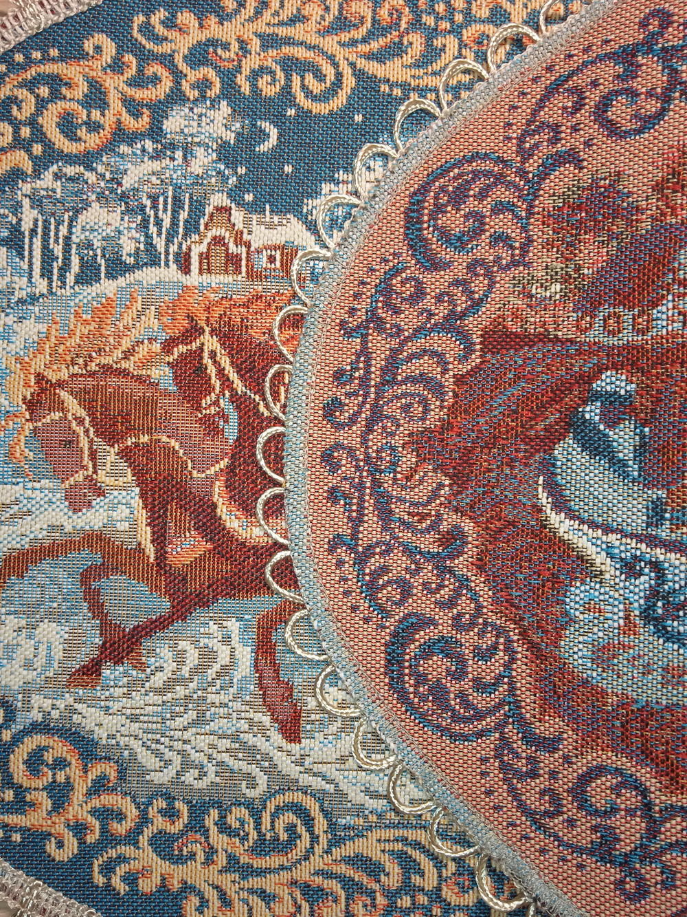 Набор декоративных гобеленовых салфеток "Тройка" (1+6 шт.)