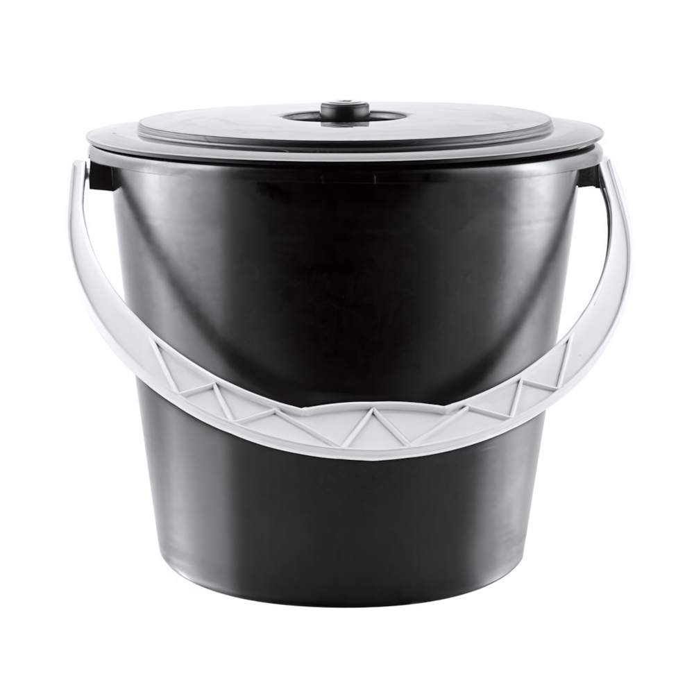 Ведро 10 л - хозяйственное с крышкой (особо прочное)