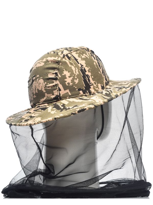 Панама-накомарник с кольцом Антигнус ткань Смесовая цвет Серый легион