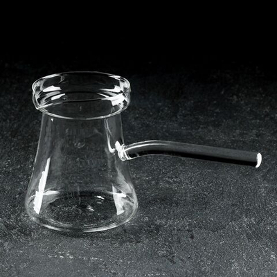 Турка стеклянная Magistro «Арабика», 400 мл, 19×8,5×10 см (Цвет: не задано)