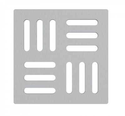 Дизайновая MPV011 решетка для cливных трапов из нержавеющей стали 102×102 мм