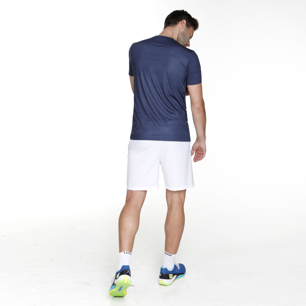 Мужское теннисное поло Quiet Please Ocean Splash Receiver T-Shirt Men - Blue