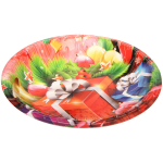 Поднос пластиковый «Новогодние подарки» 22см