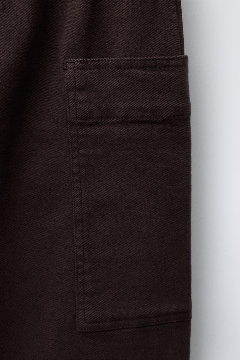 ZARA БРЮКИ BAGGY С КАРМАНАМИ, БАКЛАЖАННЫЙ