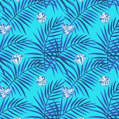 Пальмовые листья с кристалами