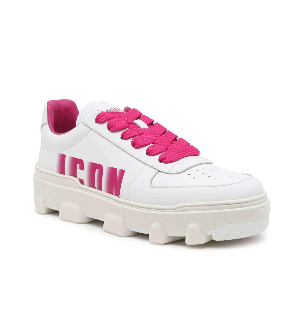 Кожаные кроссовки Dsquared2 - белый(SNW0334 01507270)