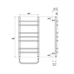 Полотенцесушитель водяной Point Венера PN07158 П7 500x800, хром