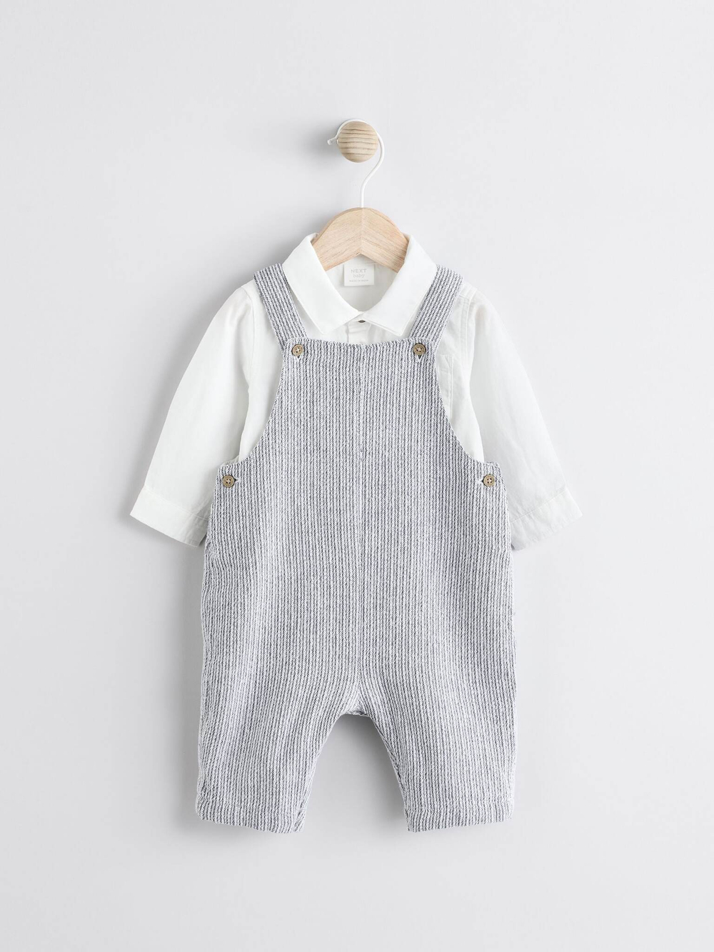 Комбинезон и боди в комплекте для малышей Next E47-398, Серый, Белый