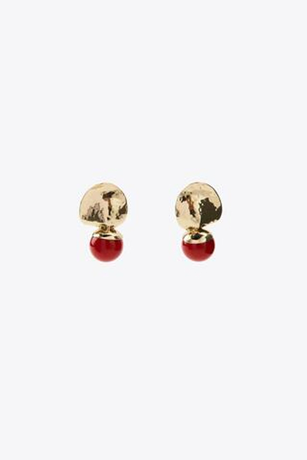 ZARA СЕРЬГИ С ШАРИКОМ, ЗОЛОТИСТЫЙ