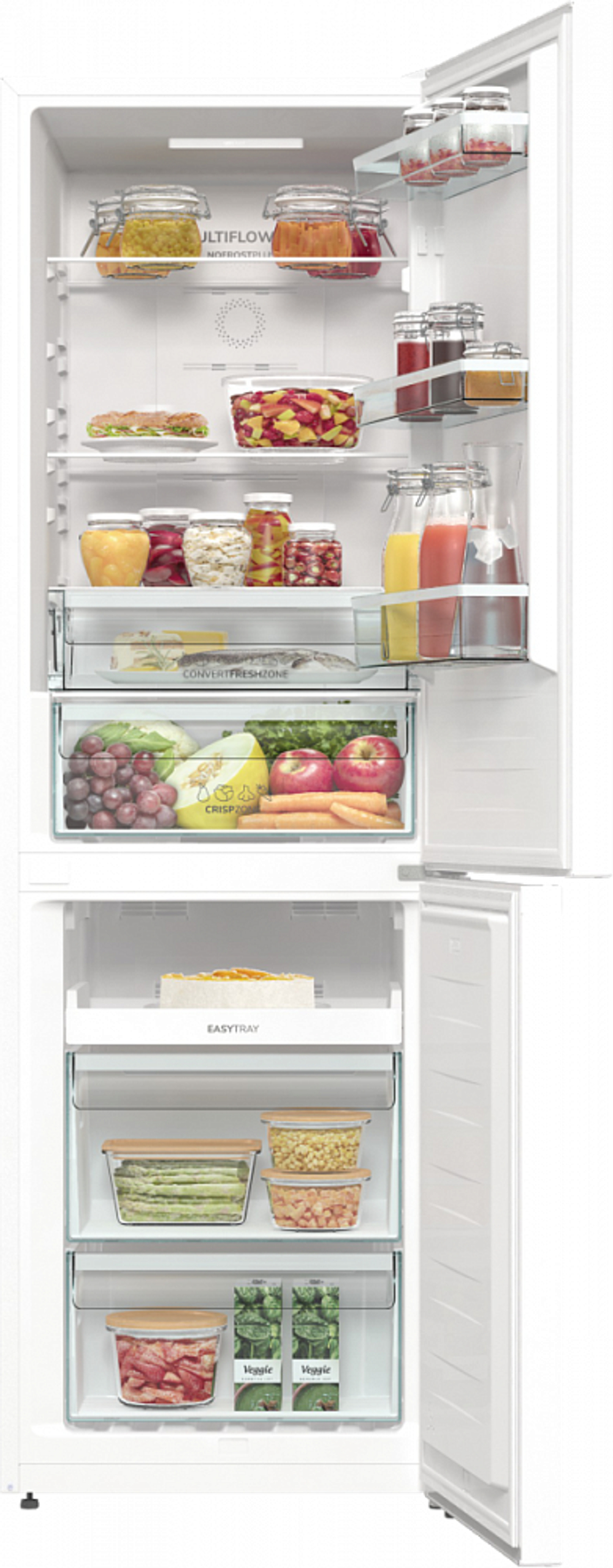 Отдельностоящий двухкамерный холодильник Gorenje NRKP61EA2W4