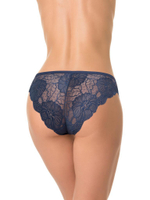 Трусики-бразилиана с задней частью из кружева (Размер: M) (Цвет: черный)