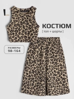 Костюм для девочки в сад топ и шорты