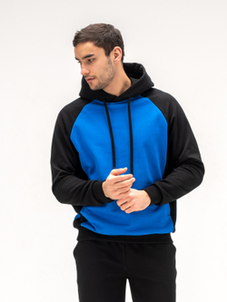 Костюм мужской спортивный. Синий/черный