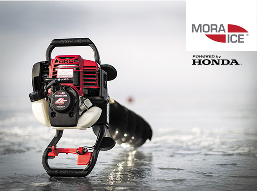 Мотоледобур Mora Ice, двигатель Honda 4-х тактный
