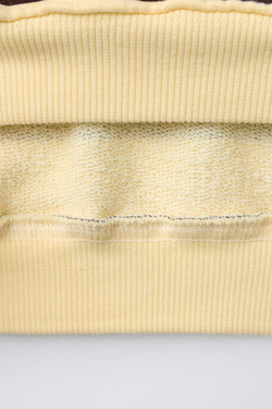 ZARA ТОЛСТОВКА В ПОЛОСКУ, СВЕТЛО-ЖЕЛТЫЙ