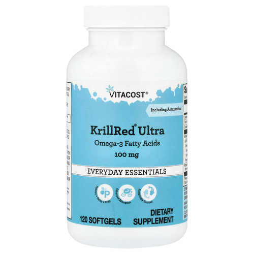 Vitacost, KrillRed® Ultra, 120 капсул